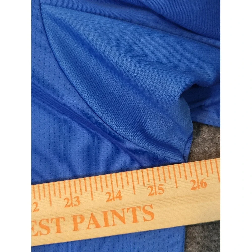 Adidas‎ ClimaCool Polo Shirt Mens XL Blue Orange Woodstock Club Golf Casualwear